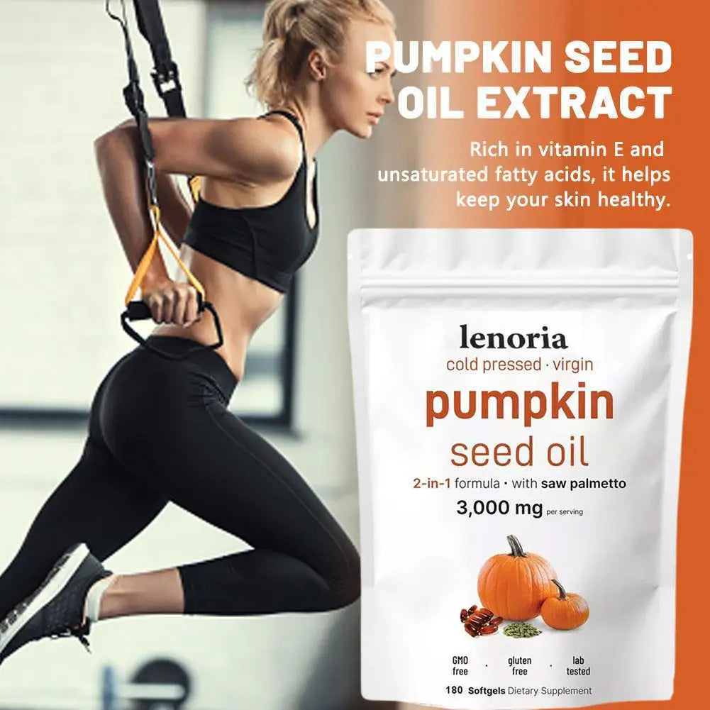 Aceite de Semilla de Calabaza 3000 mg – Cabello Fuerte y Piel Radiante