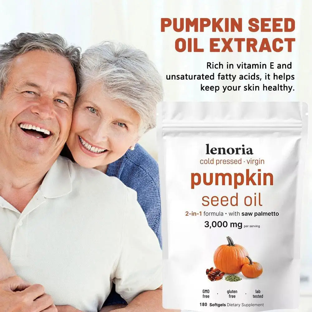 Aceite de Semilla de Calabaza 3000 mg – Cabello Fuerte y Piel Radiante