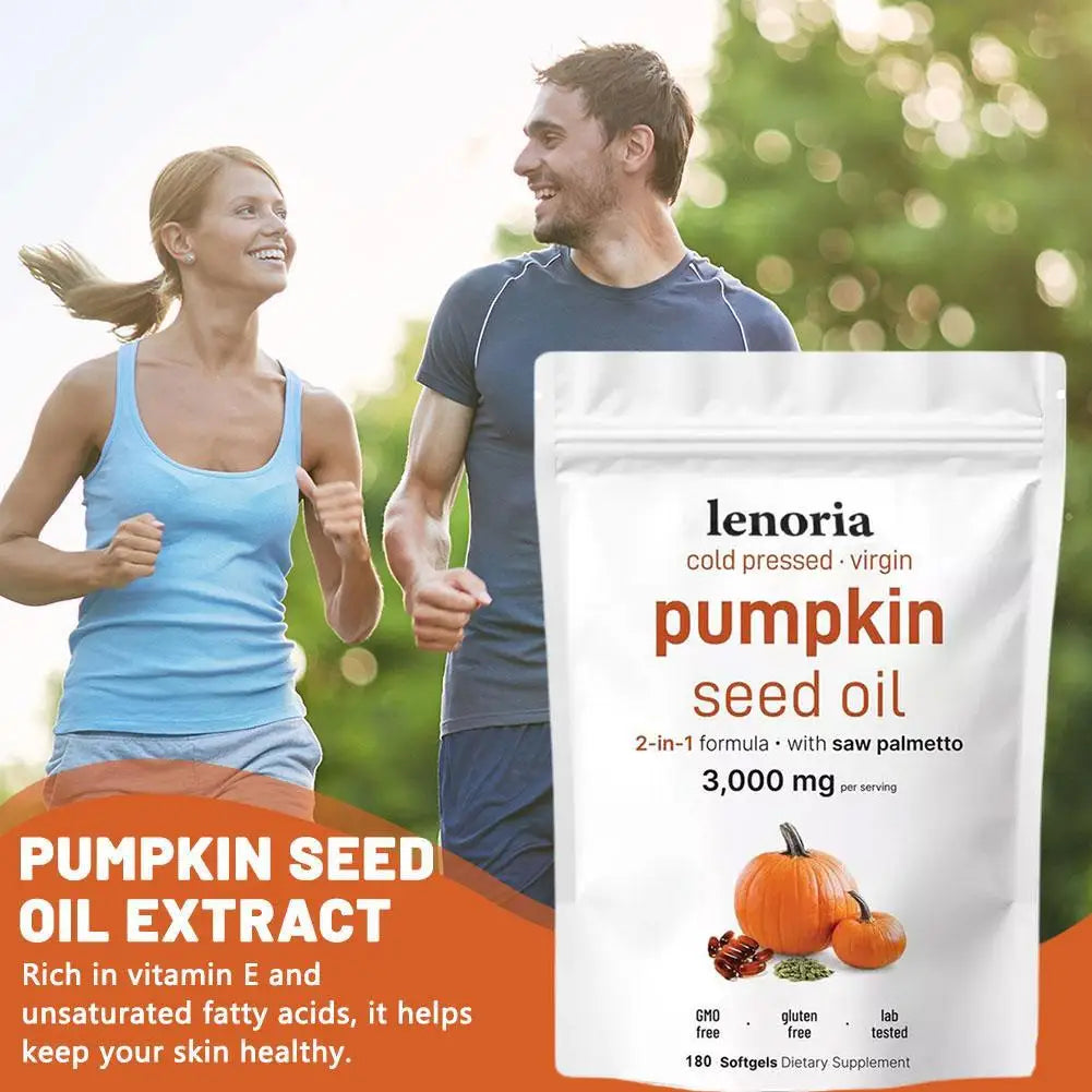 Aceite de Semilla de Calabaza 3000 mg – Cabello Fuerte y Piel Radiante
