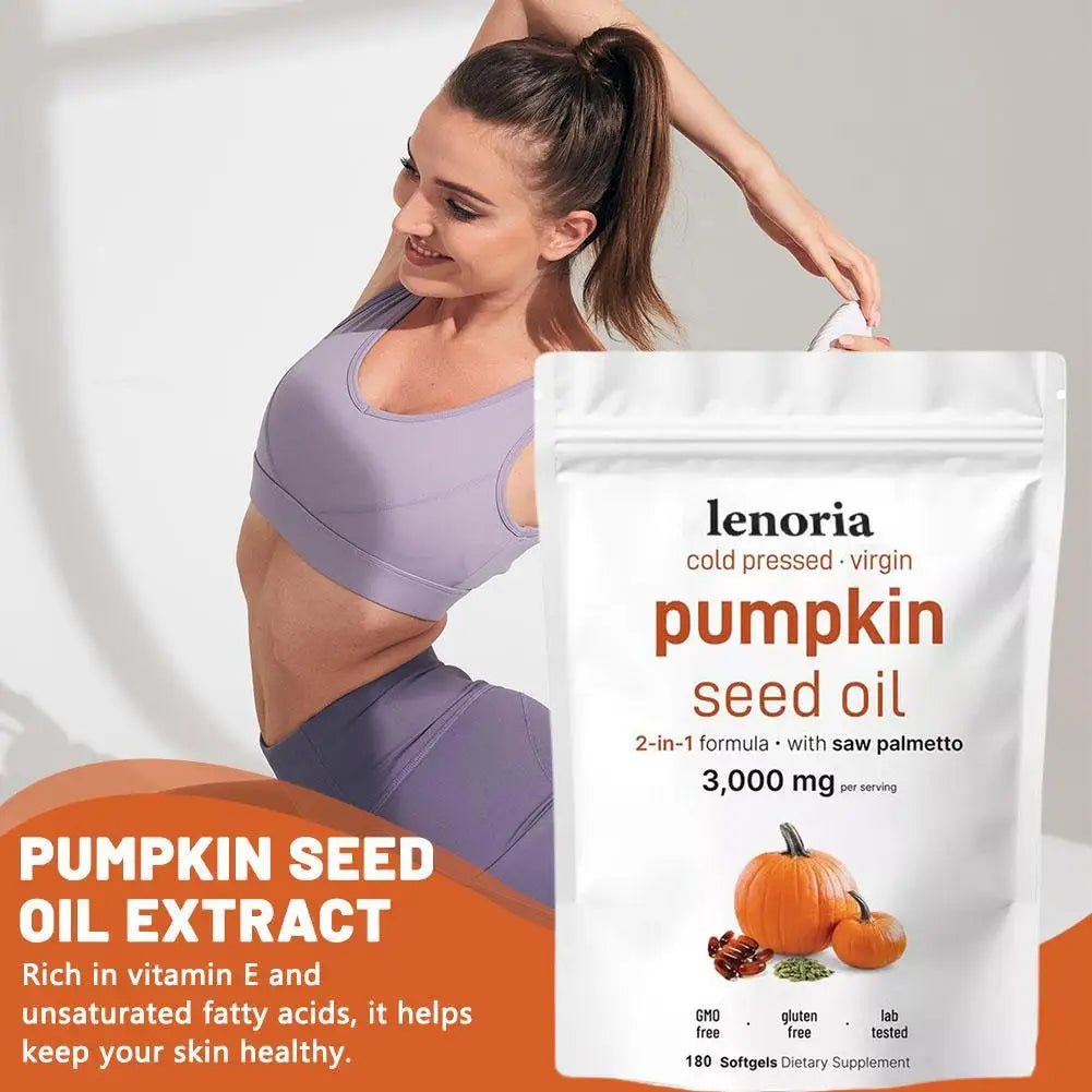 Aceite de Semilla de Calabaza 3000 mg – Cabello Fuerte y Piel Radiante